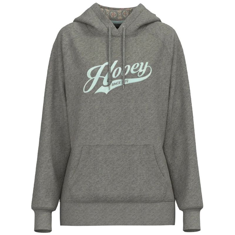 Hooey Youth Tulane Heather Grey W/Light Blue Logo Hoody HH1170GY-Y