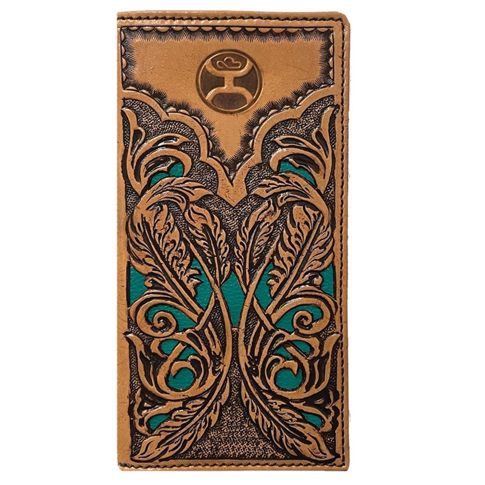 Hooey Phoenix Rodeo Wallet/Turquoise Leather HW017-TNTQ