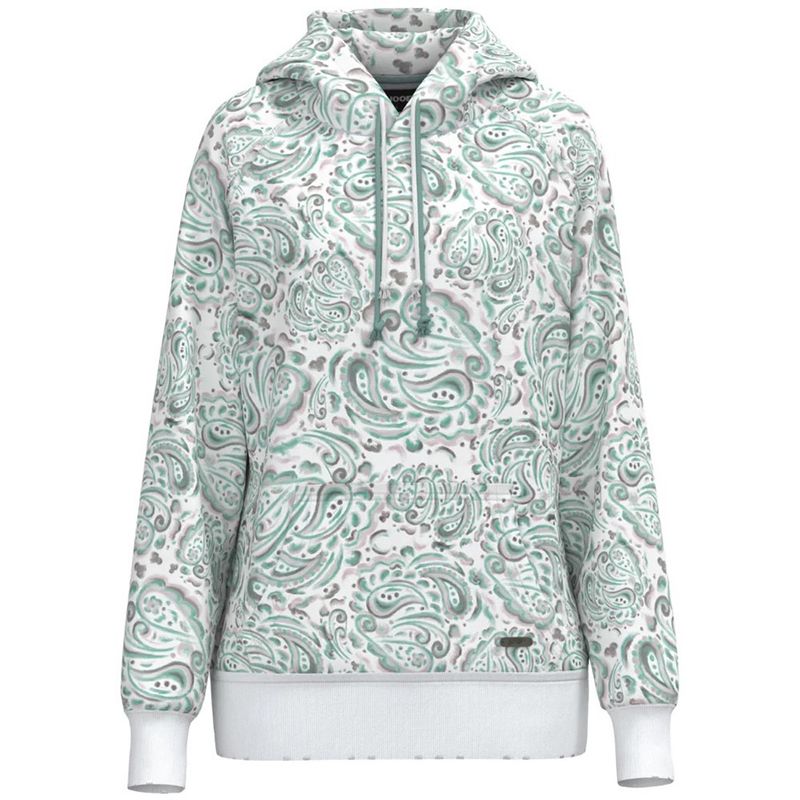 Hooey Youth Girls Chaparral Turque/White W/Paisley Hoody HH1245WHTQ-Y
