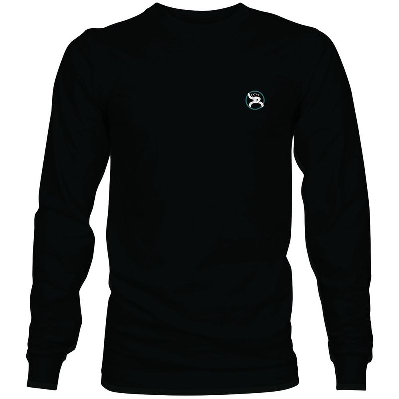 Hooey Youth Roughy Tree Black Crew Neck Long Sleeve T-Shirt RT1508BK-Y