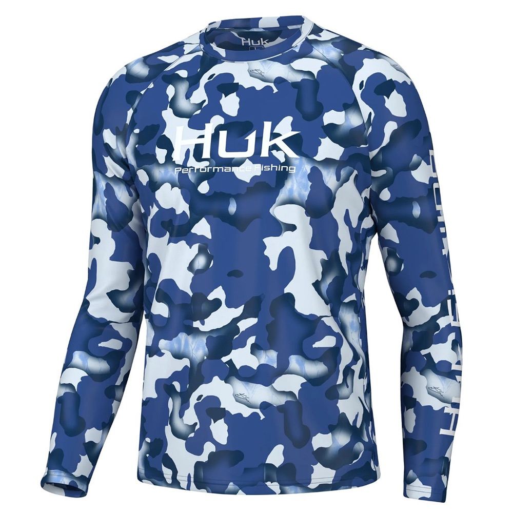 Huk Men&#39;s Pursuit Performance Shirt Phantom Scales H1200587-489