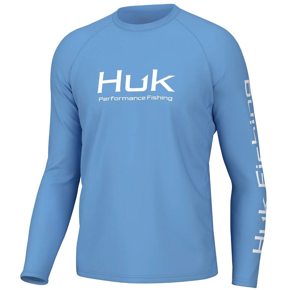 Huk Men&#39;s Pursuit Marolina Blue Performance Shirt H1200524-420