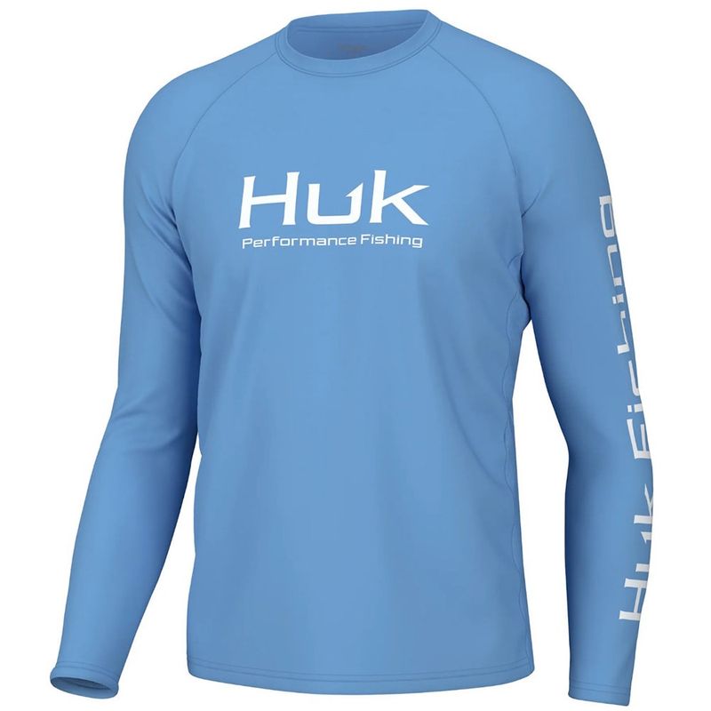 Huk Men&#39;s Pursuit Marolina Blue Performance Shirt H1200524-420