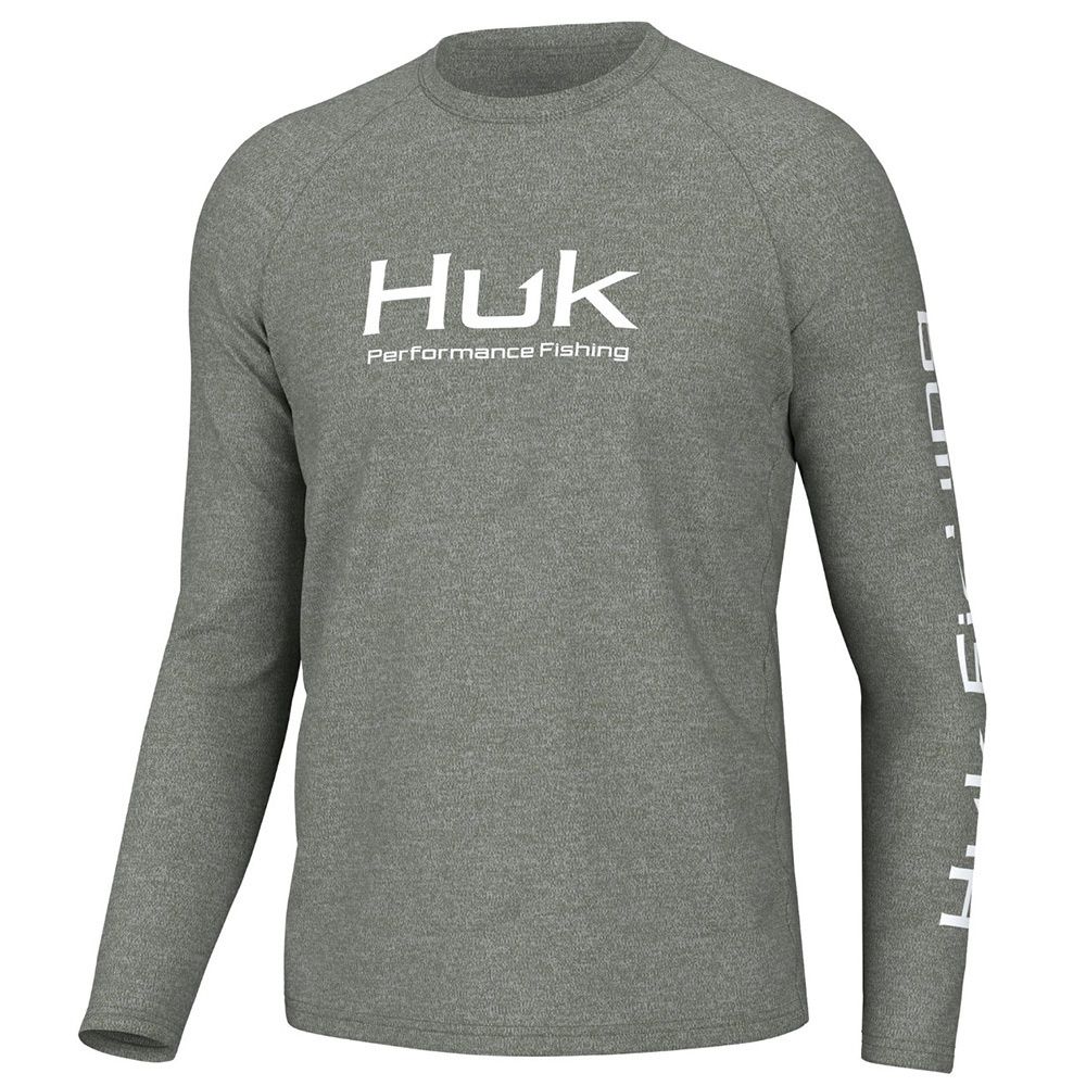 Huk Men&#39;s Pursuit Performance Heather Moss Shirt H1200485-318