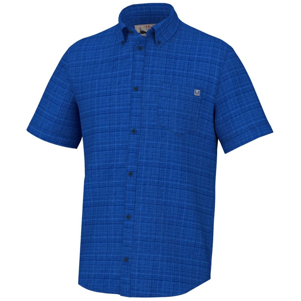 Huk Men&#39;s Kona Cross Dye Set Sail Button Down Shirt H1500152-489