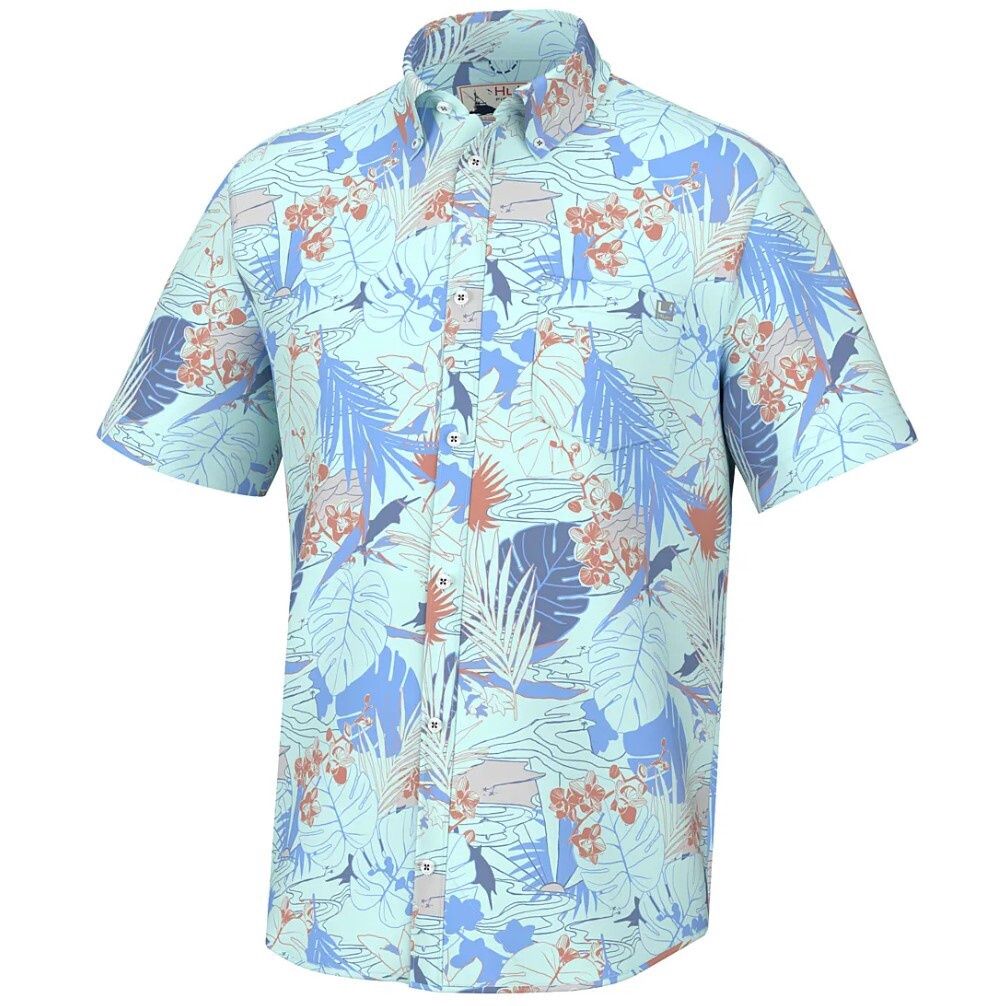 Huk Men&#39;s Radical Botanical Kona Shirt H1500195