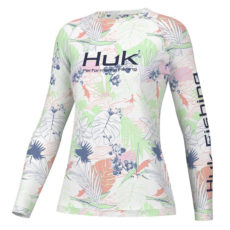 Huk Women&#39;s Radical Botanical Pursuit White Shirt H6120181-100