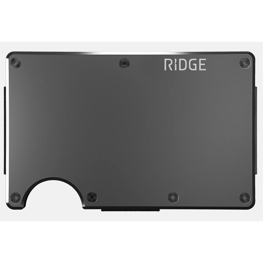 Ridge Wallet Aluminum Gun Metal