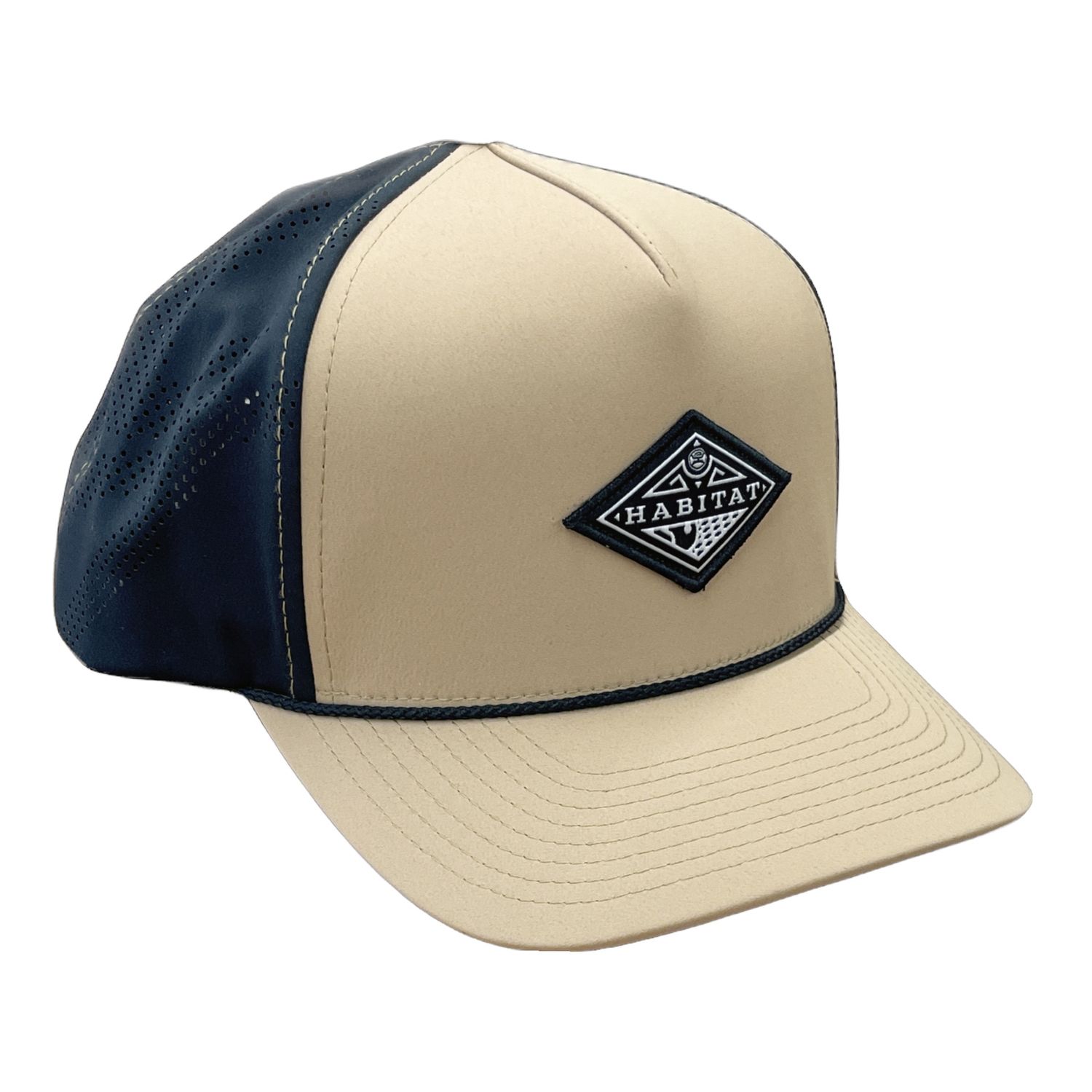 Men&#39;s Hooey Habitat Tan/Black 6 Panel Trucker with Black/White Diamond patch OSFA