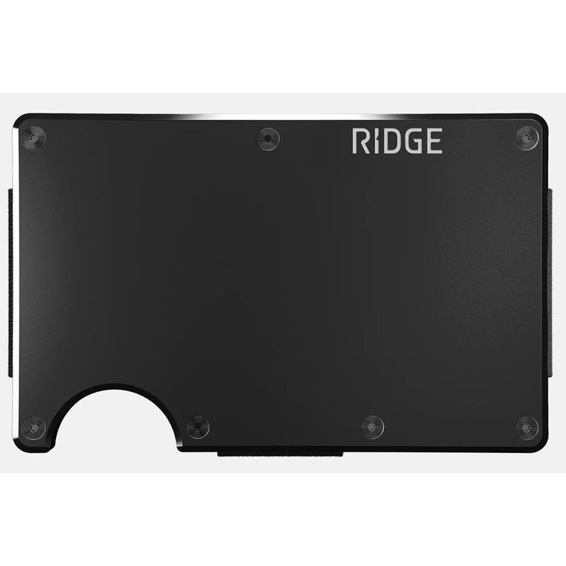 Ridge Wallet Aluminum Royal Black
