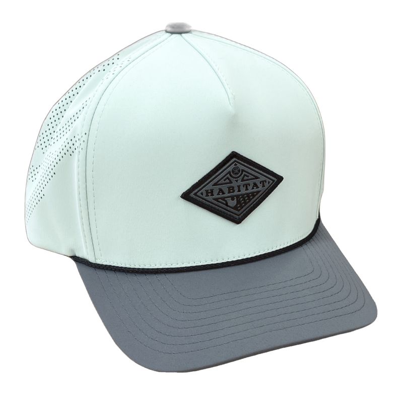 Men&#39;s Hooey Habitat Teal 6 Panel Trucker with Grey/Black Diamond Patch OSFA