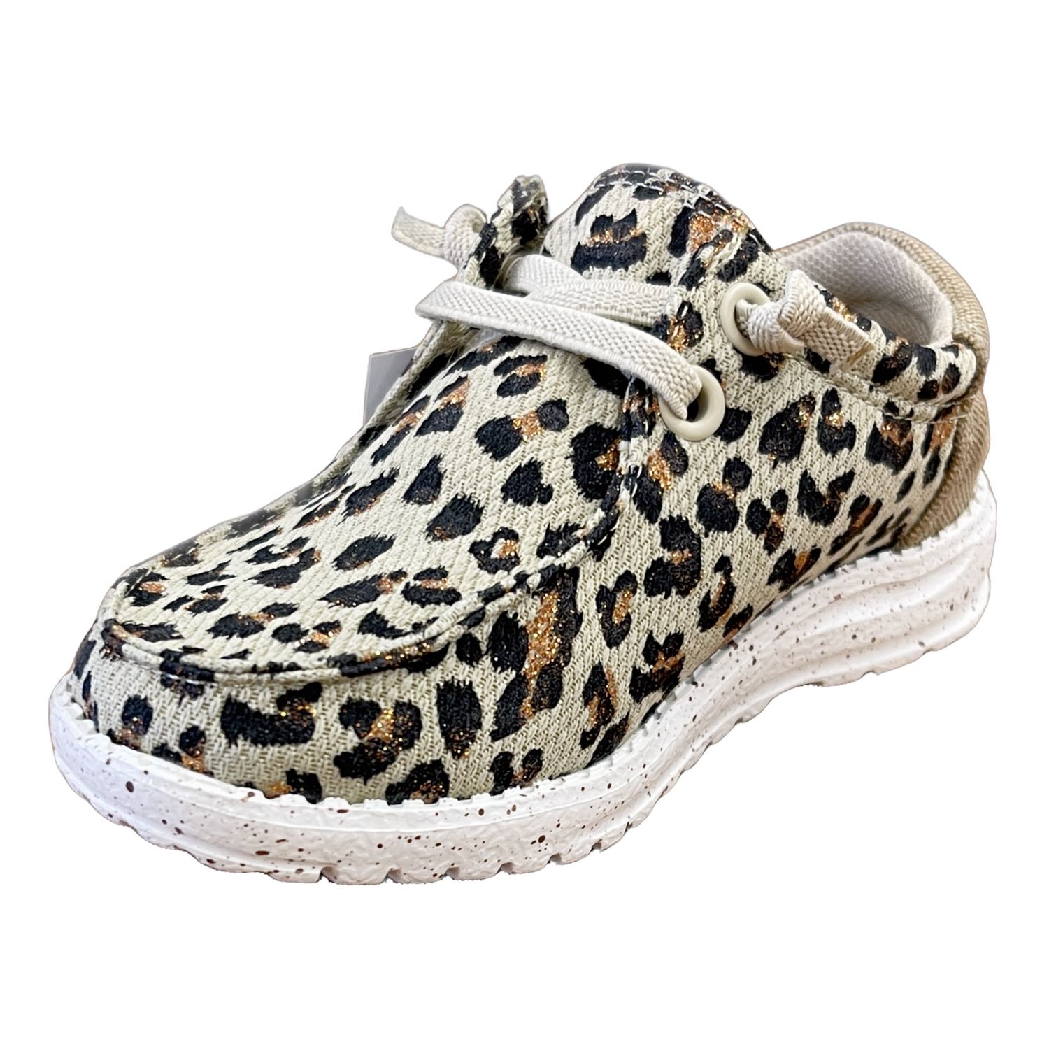 Roper Kid&#39;s Tan Leopard Canvas Low Chukka Shoe