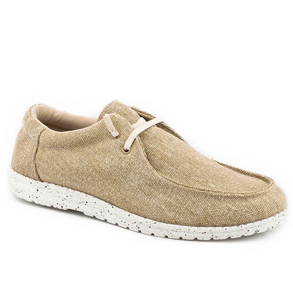 Roper Kid&#39;s Tan Canvas Two Eyed Chukka 2967