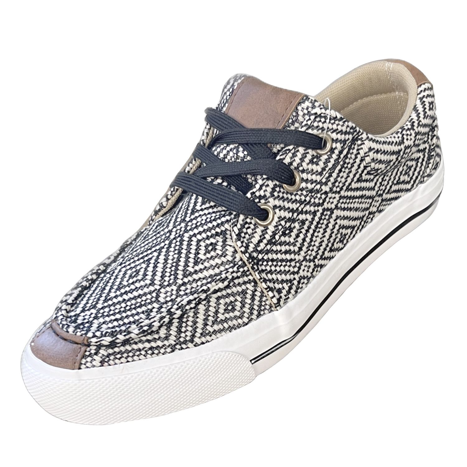 Roper Women&#39;s Black Tan Diamond Canvas Sneaker