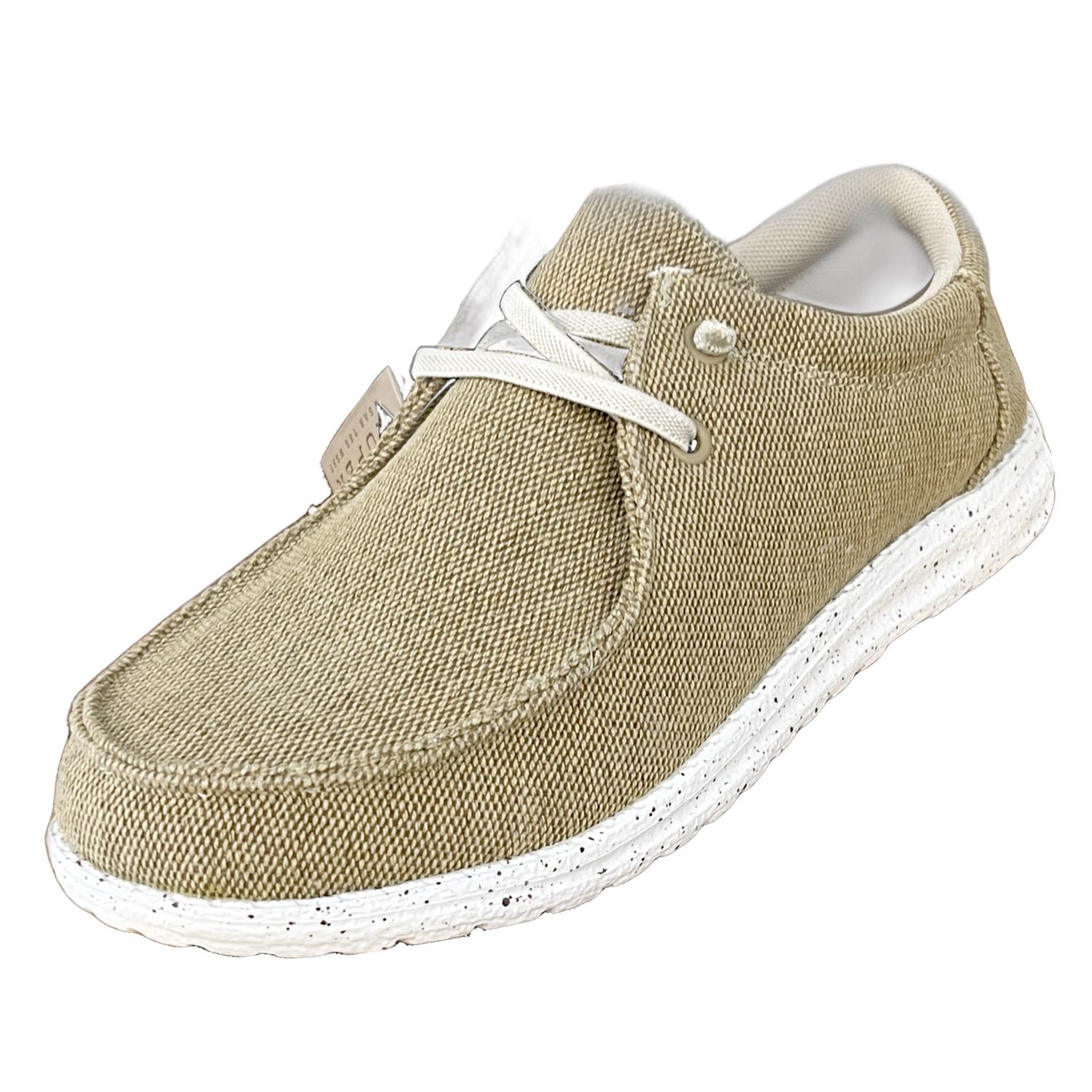 Roper Men&#39;s Tan Canvas Lightweight Memory Foam Two Eye Chukka