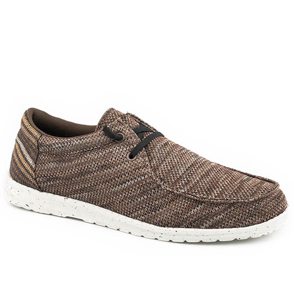Roper Women&#39;s Hang Loose Brown Striped Heel Chukka 3114