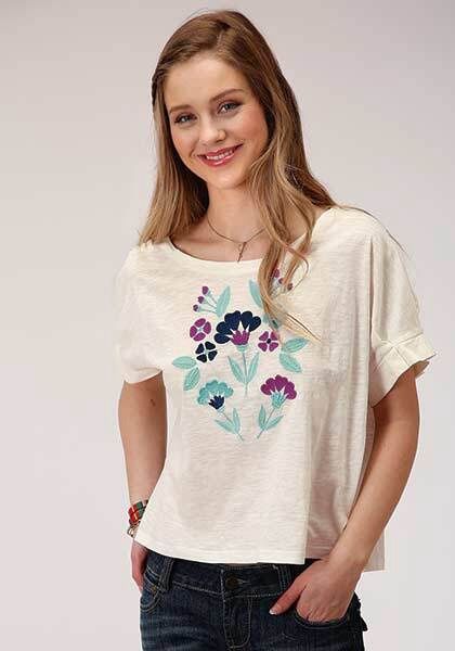 Roper Women&#39;s Cotton Jersey Top 00522
