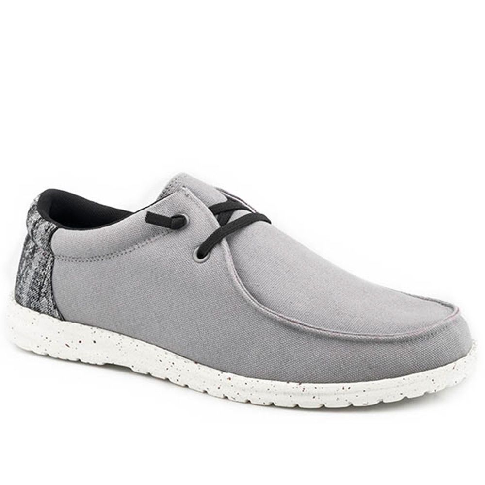 Roper Women&#39;s Hang Loose Grey Canvas Multi Heel Shoes