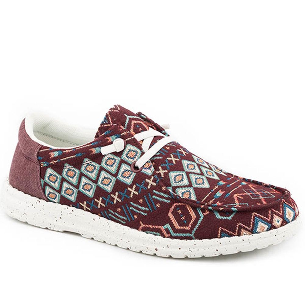 Roper Women&#39;s Hang Loose Wine Aztec Chukka 3077