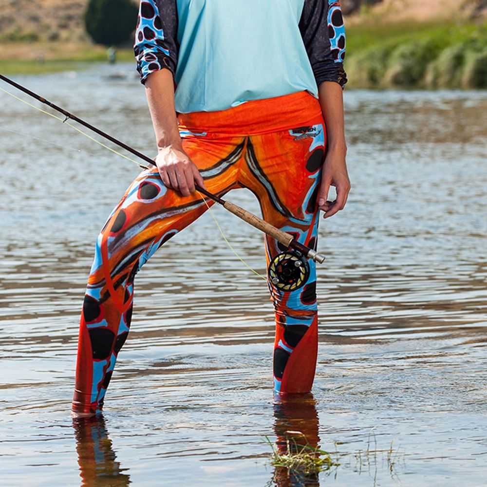 SevenWT Women&#39;s Brown Trout Leggings 21263