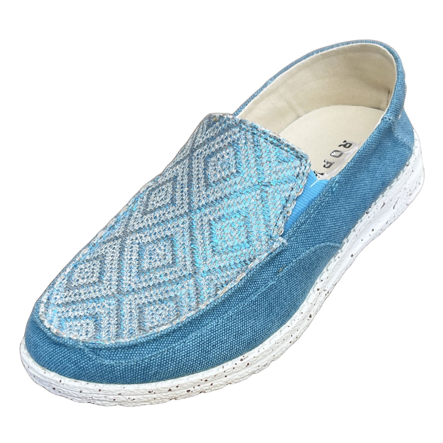 Roper Women&#39;s Turquoise Canvas Diamond Vamp Shoe