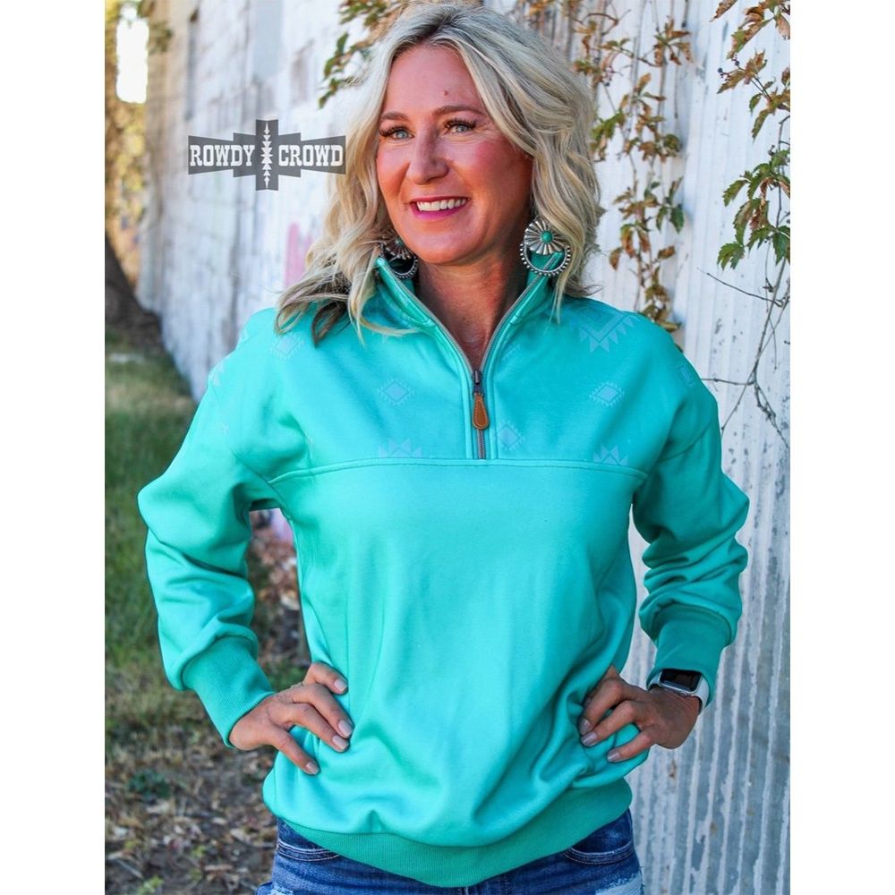 Rowdy Crowd Women&#39;s Blue Waters Pullover