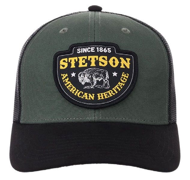 Stetson Men&#39;s American Heritage Bison Patch Trucker Ball Cap