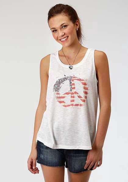 Roper Women&#39;s Poly Rayon Jersey Sleeveless Tank 9360