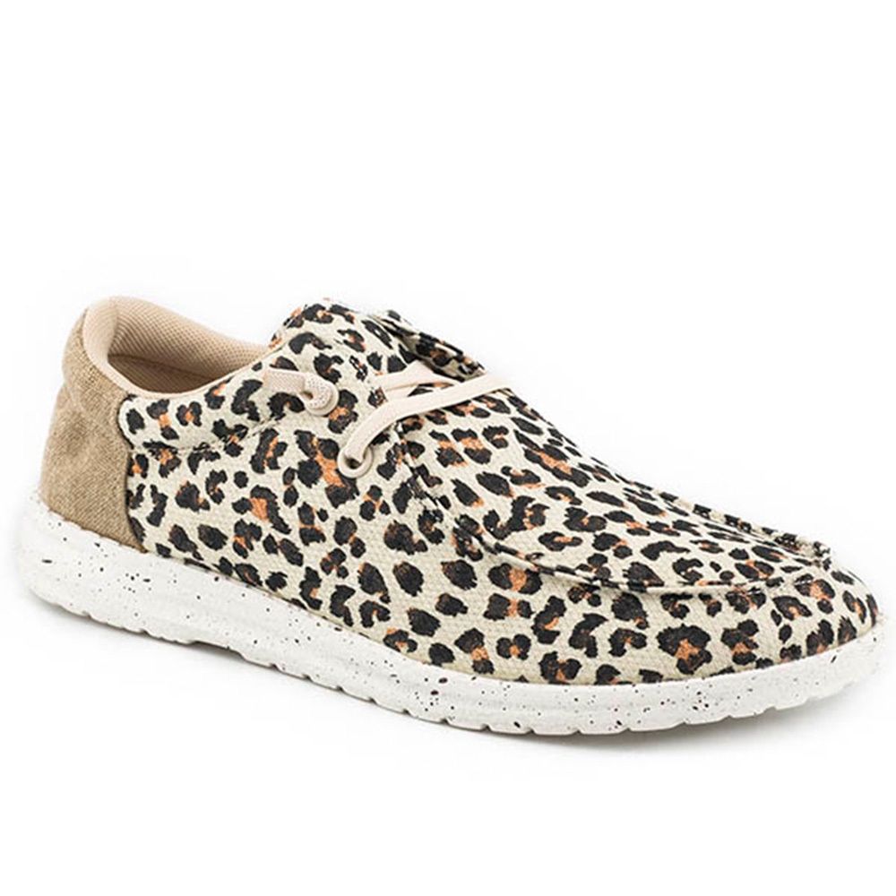 Roper Women&#39;s Hang Loose Tan Leopard Chukka 2971