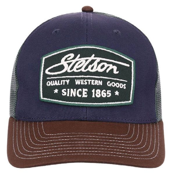Stetson Men&#39;s Quality Western Goods Patch Trucker Ball Cap