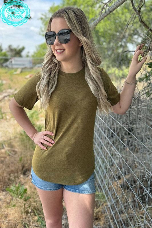Sterling Kreek Simple Sterling Heathered Hunter T-Shirt