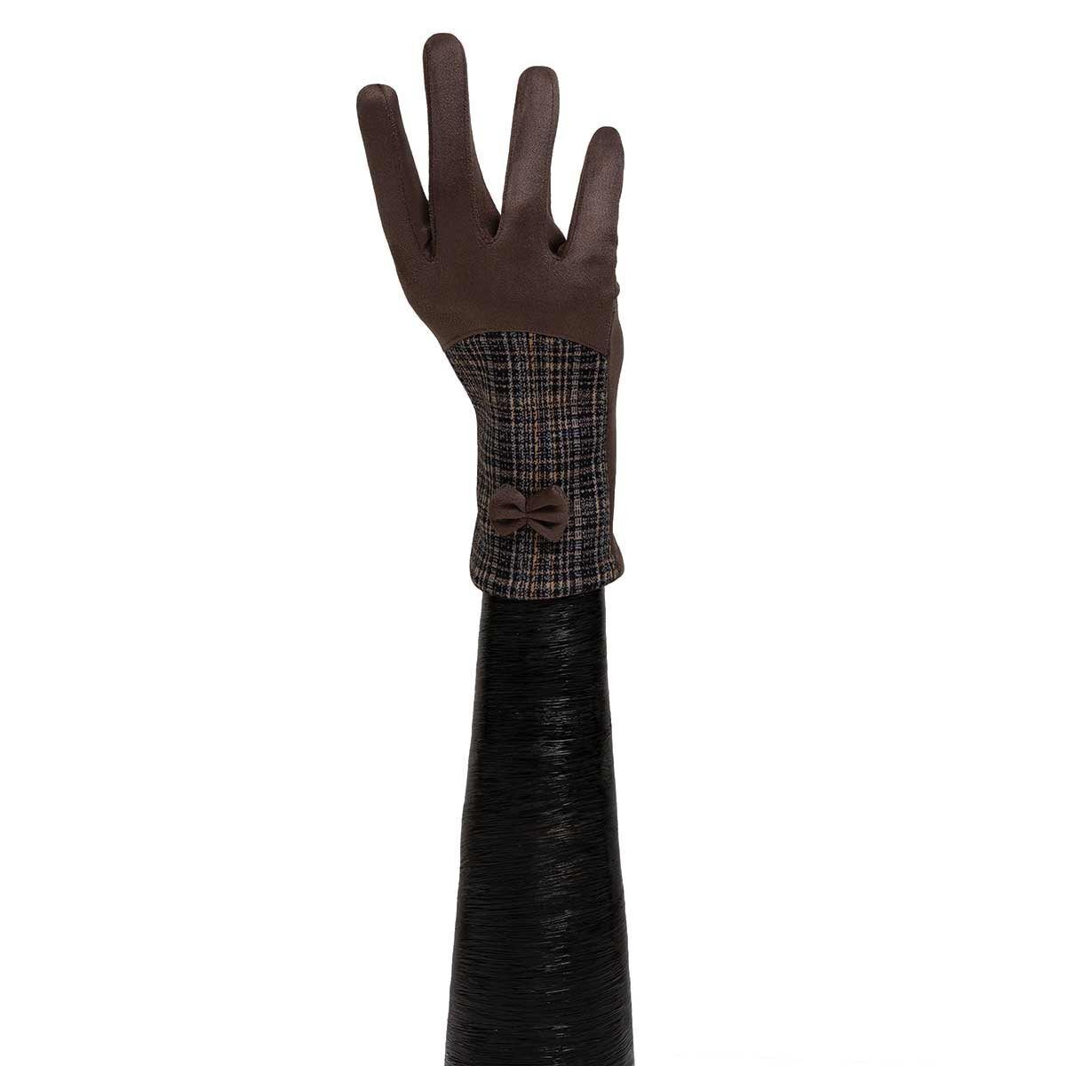 Trezo Women&#39;s Tan Plaid Gloves with Box