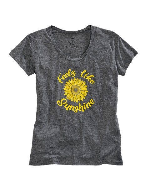 Tin Haul Women&#39;s Short Sleeve Feels Like Sunshine T-Shirt
