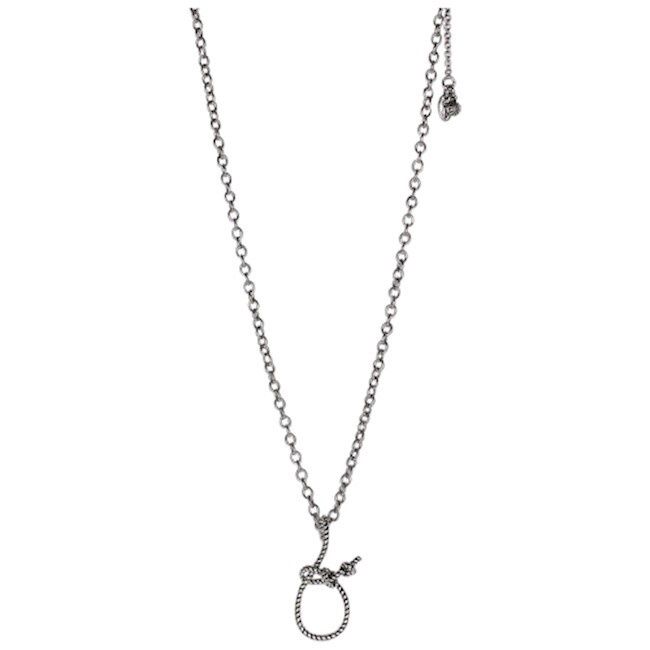 Trenditions Justin Necklace Honda Knot Lasso Rope Charm on Chain 23184NJ1