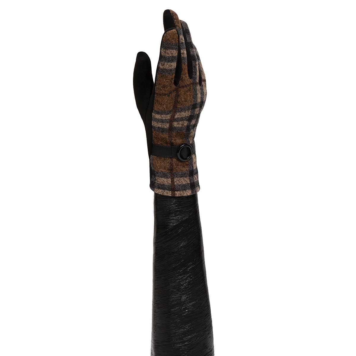 Trezo Women&#39;s Clay Plaid Gloves with Buckle X8096