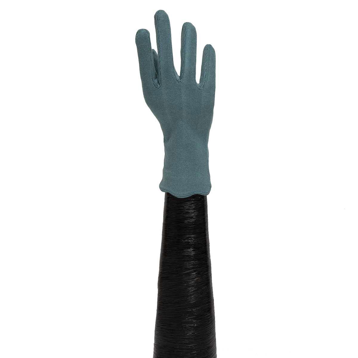 Trezo Women&#39;s Teal Gloves with Scallop Trim X8063