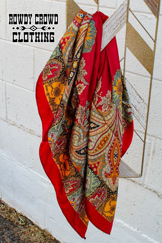 Wagon Wheel Wild Rags Red