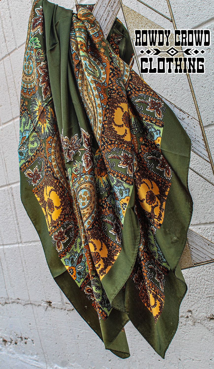 Wagon Wheel Wild Rags Olive