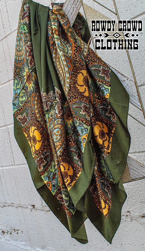 Wagon Wheel Wild Rags Olive