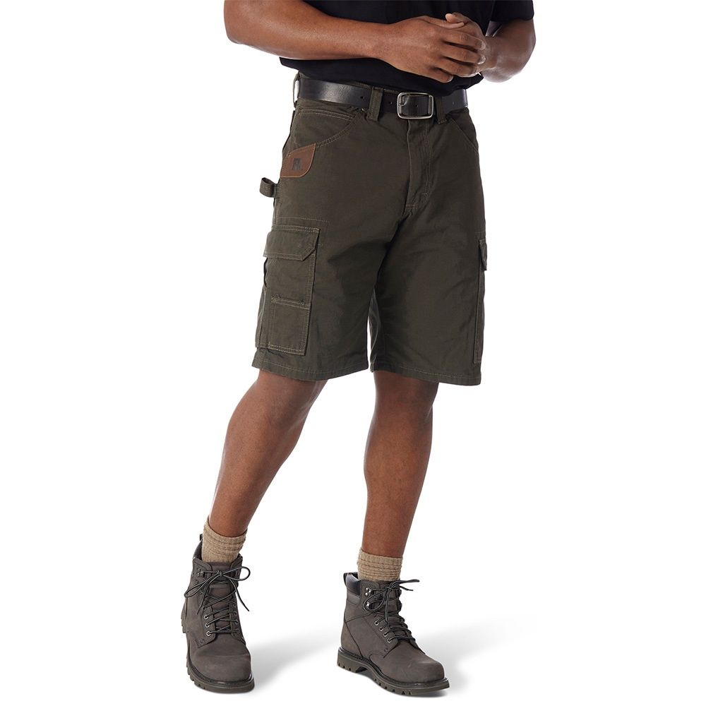 Wrangler Riggs Workwear Ripstop Ranger Cargo Short Loden CW360LD