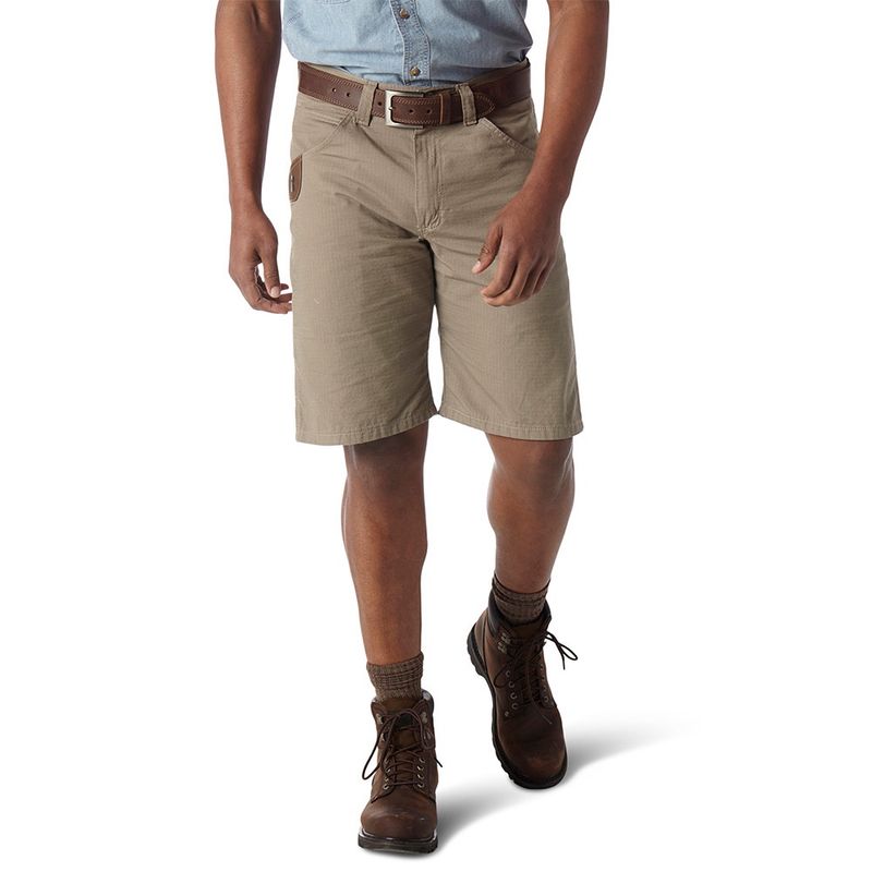 Wrangler Riggs Workwear Technician Short In Dark Khaki