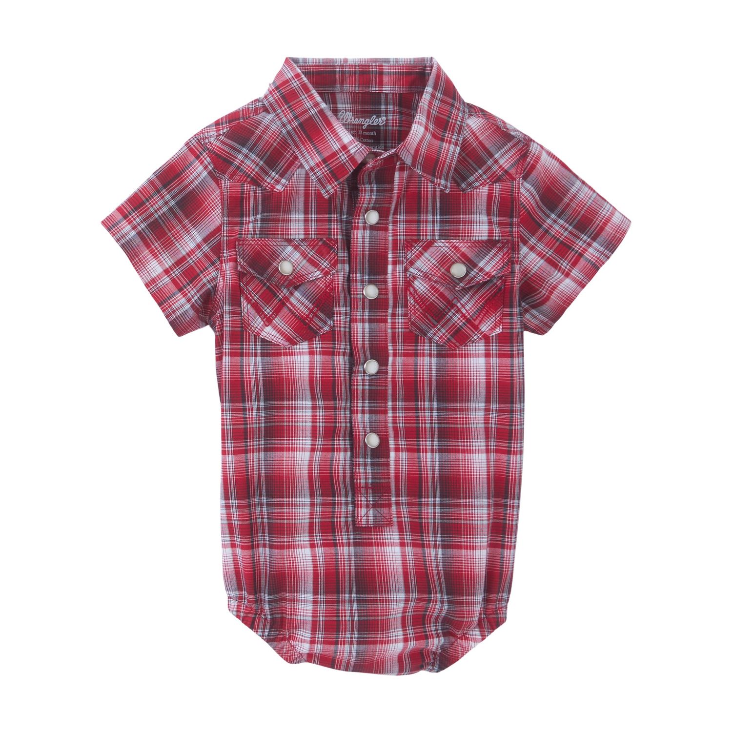 Wrangler Boys Western Bodysuit Red 112346299