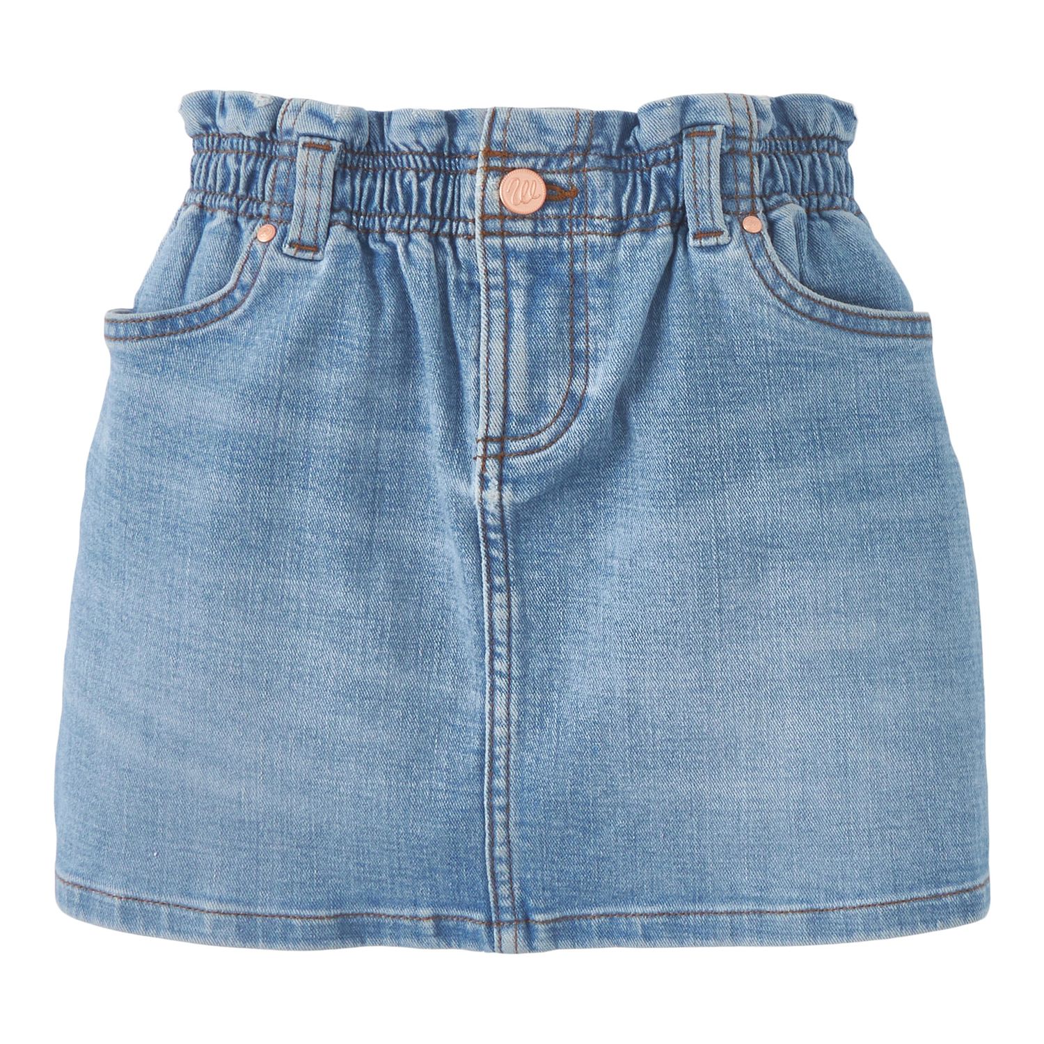 Wrangler Kids Elastic Waist Denim Skirt 112346632