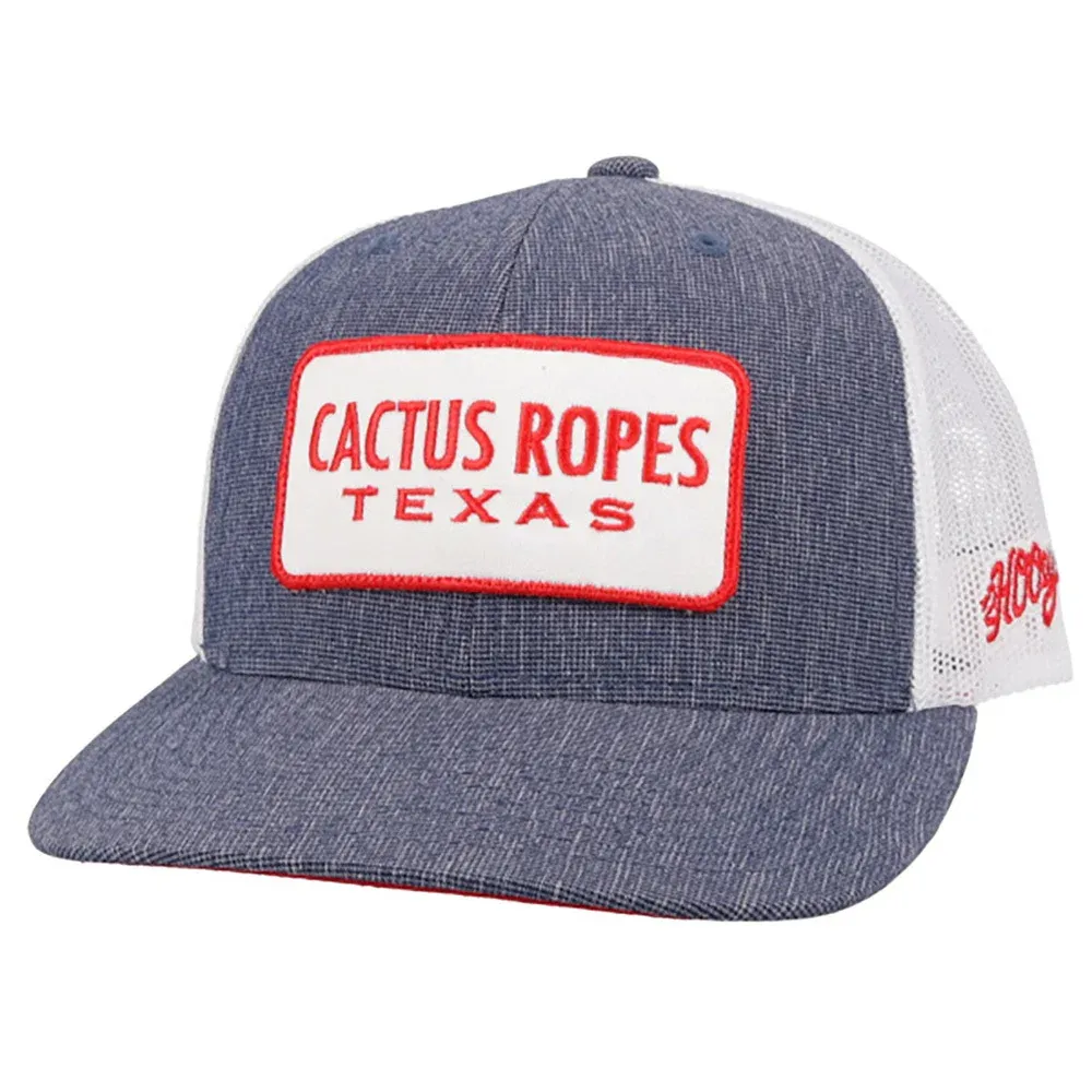 Hooey Cactus Ropers Texas Denim/White Hat CR077