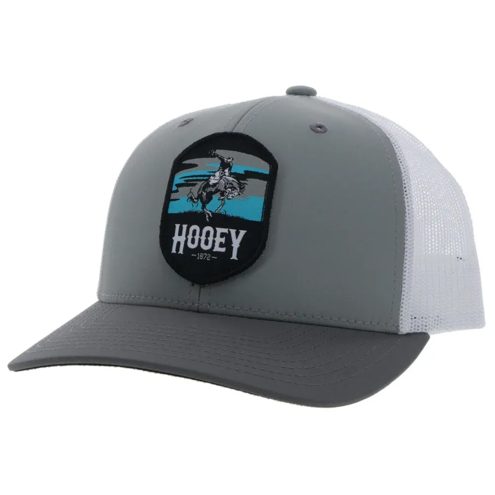 Hooey Cheyenne Grey/White Snapback Hat 2244T-GYWH