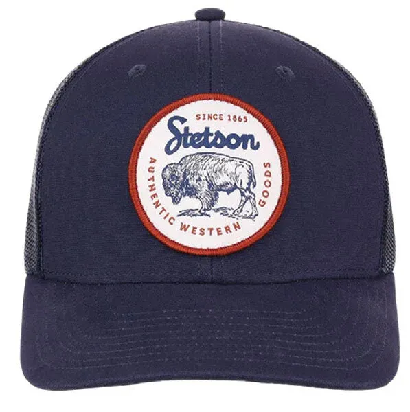 Stetson Men&#39;s Authentic Western Goods Patch Trucker Ball Cap