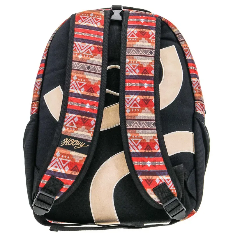 Hooey Recess Backpack Red/Tan/Black W/Black/Tan Accents BP051RDBK