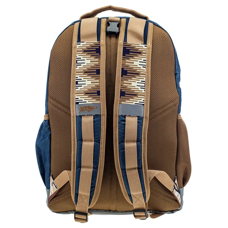 Hooey Ox Backpack Navy Body W/Tan Pocket &amp; Navy/Tan Accents BP064NVTN