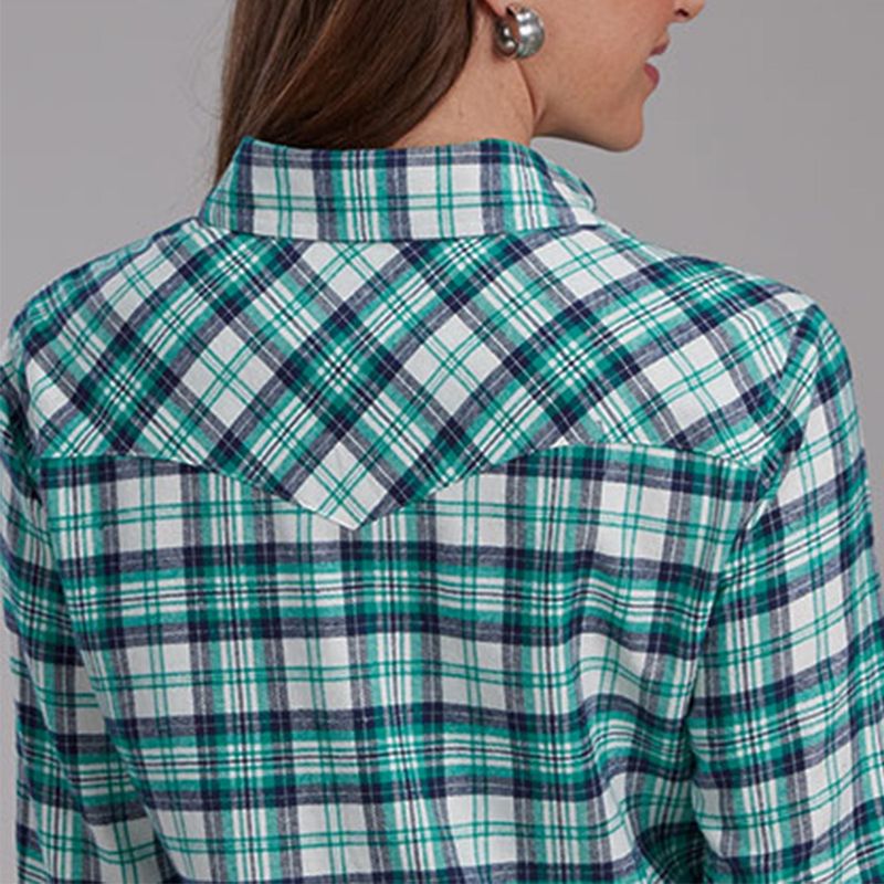 Roper Women's Flannel Green Shirt