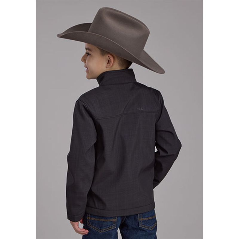 Roper Boy's Charcoal Heather Technical Soft Shell Jacket